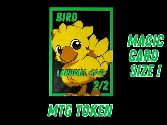 HueForge model: Bird Token - Landfall - Magic The Gathering by Canadian Gamer