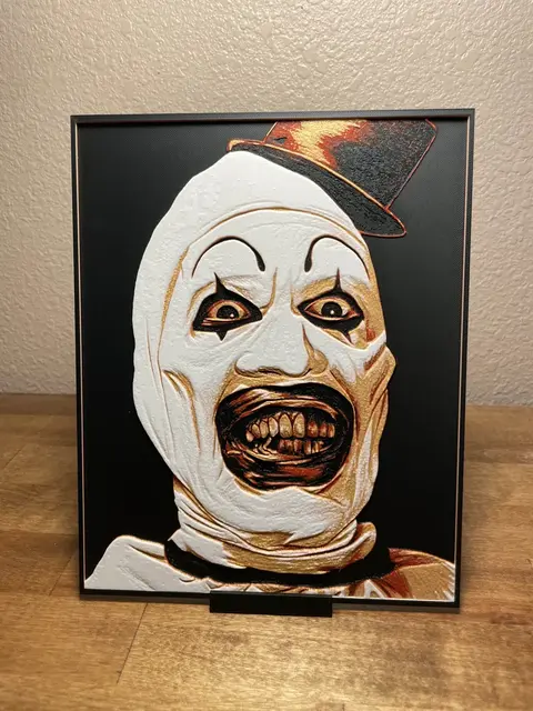 HueForge model: Terrifier by Cloudy Nostalgia