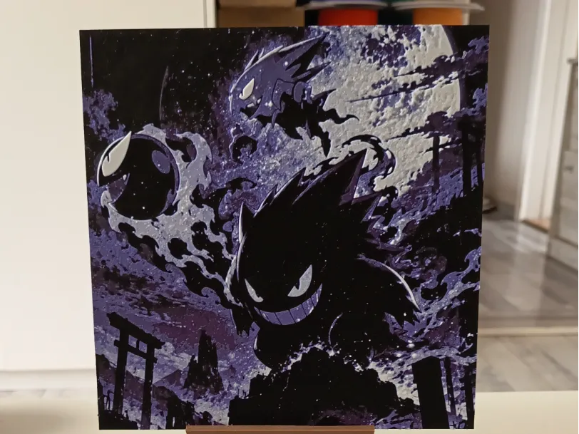 Pokemon Gengar Hueforge by 3DNesy HueForge model: Pokemon Gengar Hueforge by 3DNesy