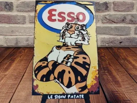 HueForge model: Plaque vintage Esso hueforge by leshowpatate