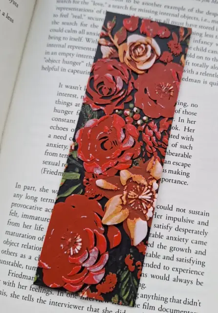 HueForge model: Flower bookmark 154x51 Hueforge by 3dGlow