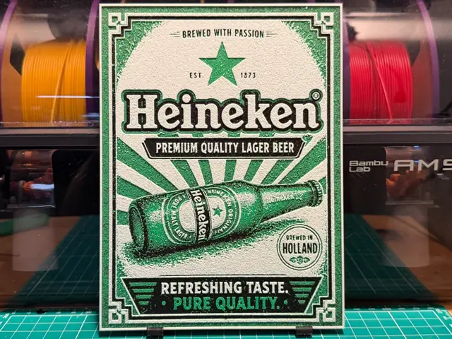 HueForge model: Heineken Poster by liv_3d