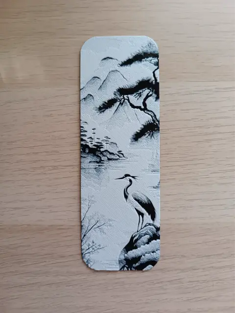 HueForge model: Bird Japanese Lake Bookmark by Atrus Design