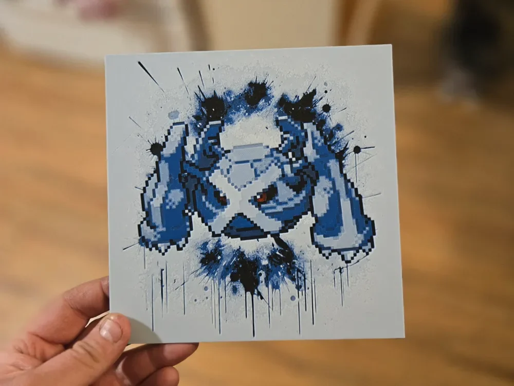Graffiti Metagross Hueforge by 3Ree Printing HueForge model: Graffiti Metagross Hueforge by 3Ree Printing