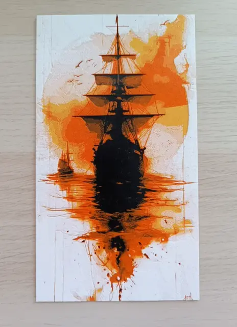 HueForge model: Sunset SailBoat Hueforge by Atrus Design