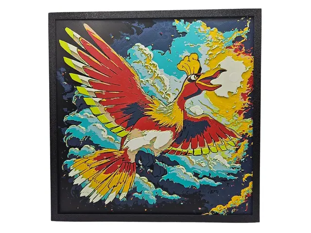 HueForge model: Ho-Oh by BusyKikiBee