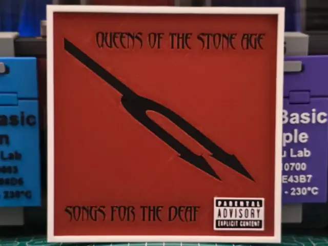 HueForge model: Queens of the Stone Age "Songs for the Deaf" Album by Lumpy3D