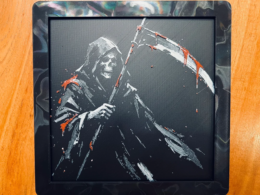 Grim Reaper by JustBe 3D Printing HueForge model: Grim Reaper by JustBe 3D Printing