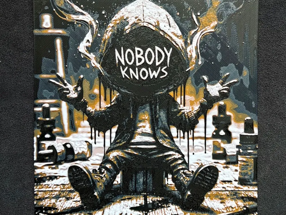 Nobodyknows X. HueForge by fD.667 HueForge model: Nobodyknows X. HueForge by fD.667