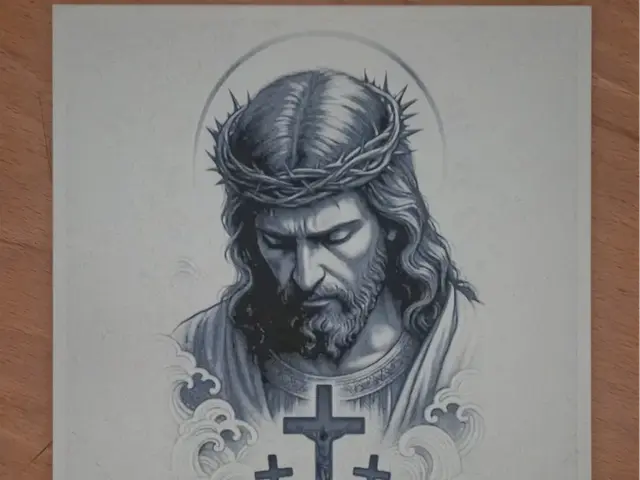 HueForge model: Jesus C himself by Buntsta