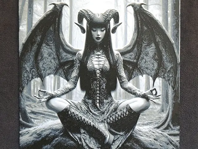 HueForge model: Demon yoga HueForge by fD.667