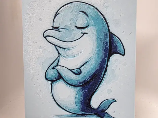 HueForge model: Confident Dolphin Hueforge by Morganja