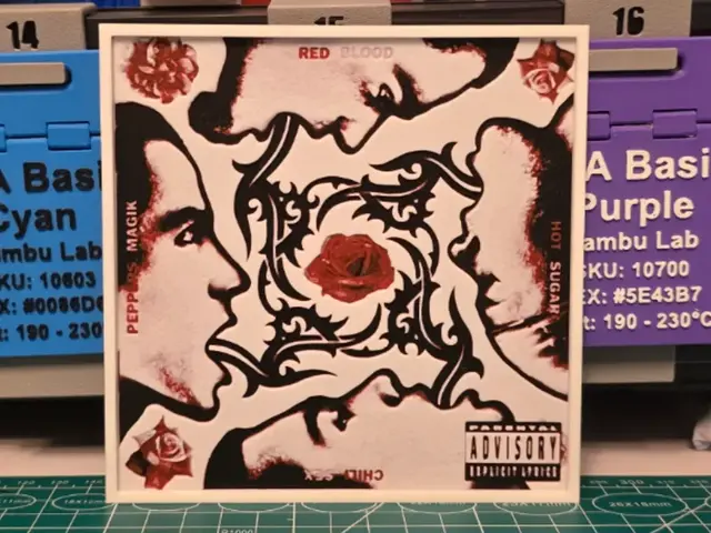 HueForge model: Red Hot Chili Peppers "Blood Sugar Sex Magik" Art by Lumpy3D