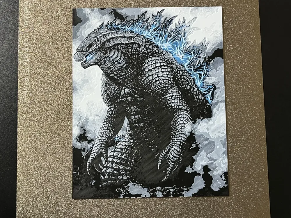 Godzilla 02 Hueforge by FantasyZ HueForge model: Godzilla 02 Hueforge by FantasyZ