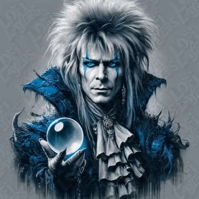HueForge model: Jareth from The Labyrinth Hueforge by LoFi Layers