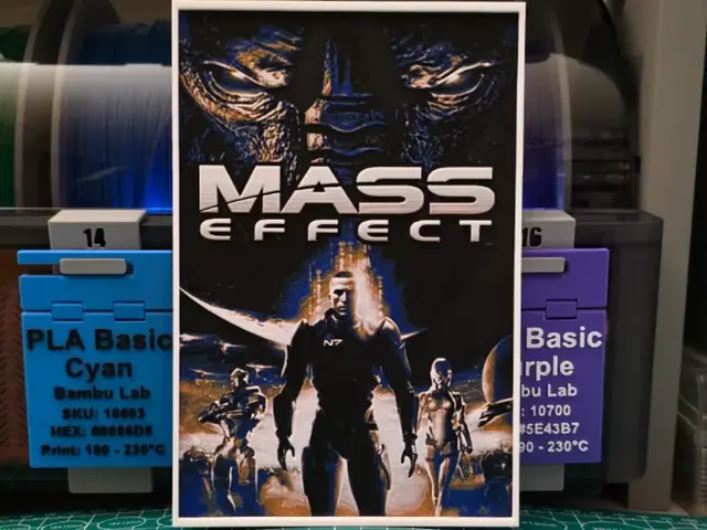 HueForge model: Mass Effect Poster - Hueforge Art by Lumpy3D