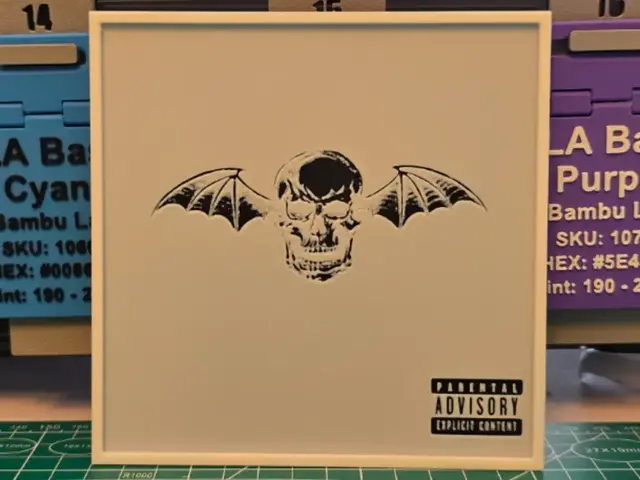 HueForge model: Avenged Sevenfold "Avenged Sevenfold" Album Art by Lumpy3D
