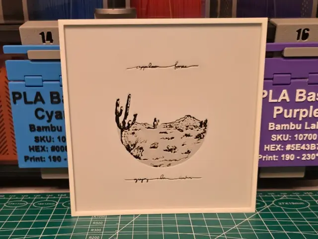 HueForge model: Gregory Alan Isakov "Appaloosa Bones" Album Art by Lumpy3D