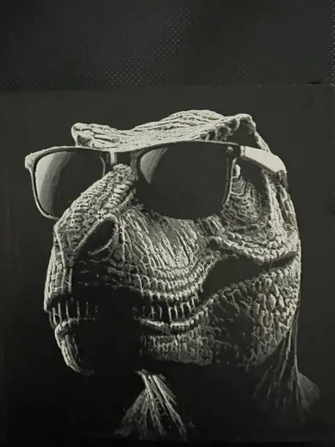HueForge model: T-rex in Sunglasses by JustBe 3D Printing