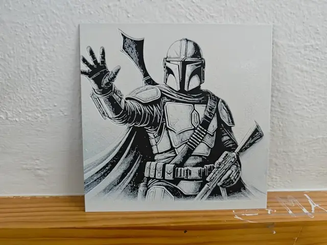 HueForge model: Hueforge The Mandalorian by Litolunar