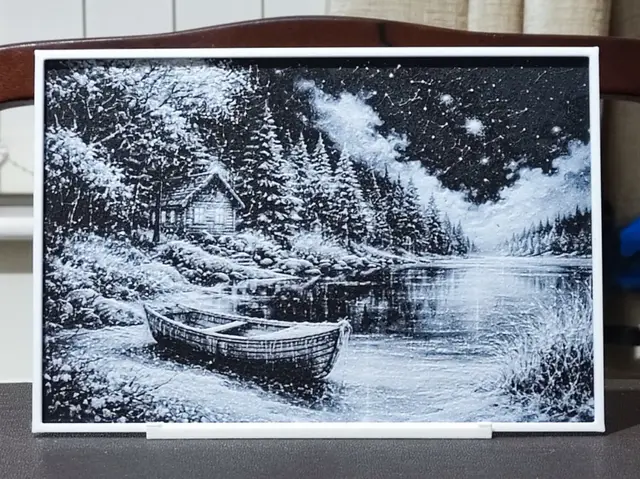 Winter By The Lake - 2 Color HueForge