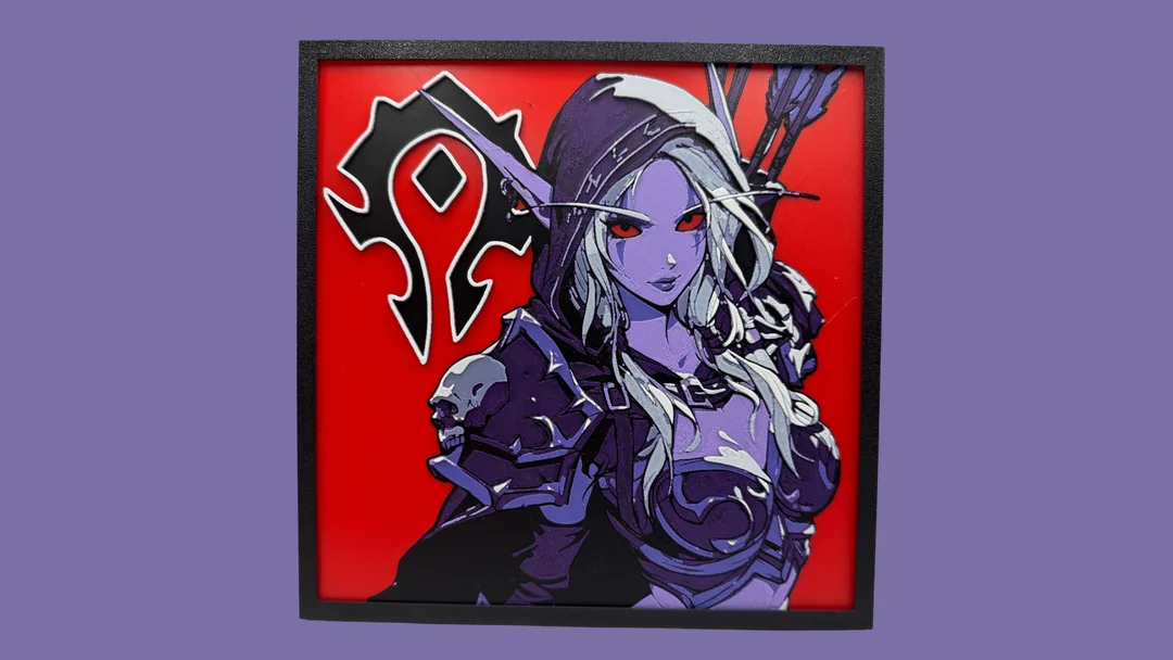 Sylvanas Windrunner - World of Warcraft by Canadian Gamer HueForge model: Sylvanas Windrunner - World of Warcraft by Canadian Gamer