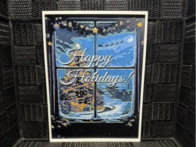 HueForge model: Happy Holidays Greeting Card by JoDau