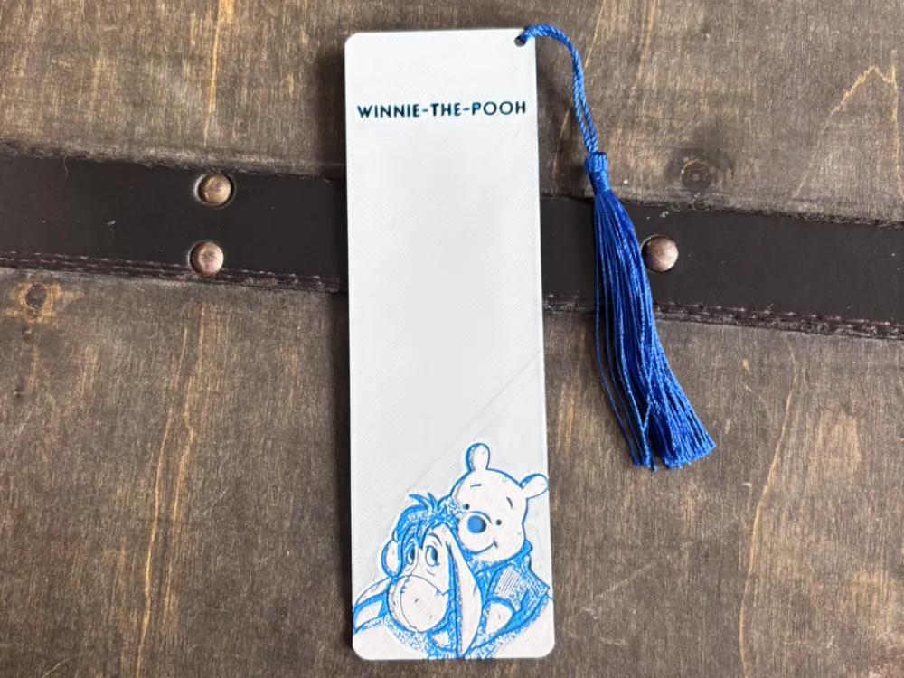 Winnie-The-Pooh Bookmark by EDesign HueForge model: Winnie-The-Pooh Bookmark by EDesign
