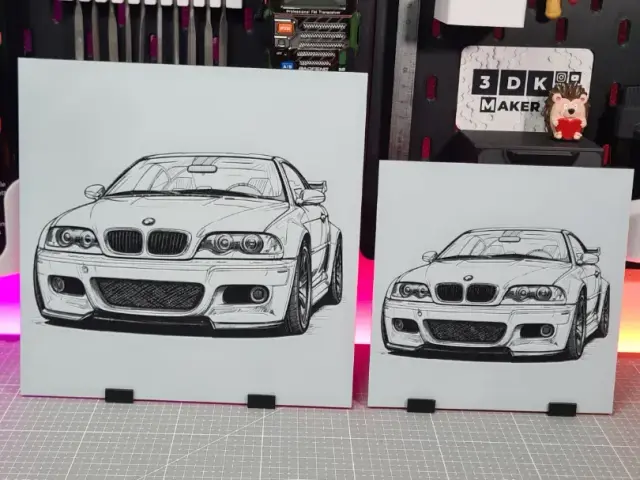 BMW M3 E46 - Hueforge - 3 Colors