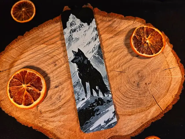 HueForge model: Wolf 3 bookmark - hueforge by EternalDesigns3D