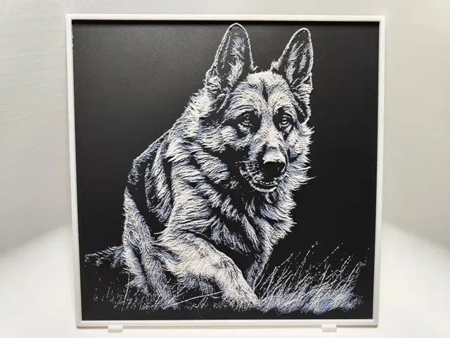 HueForge model: German Shepherd - Hueforge by BeaN