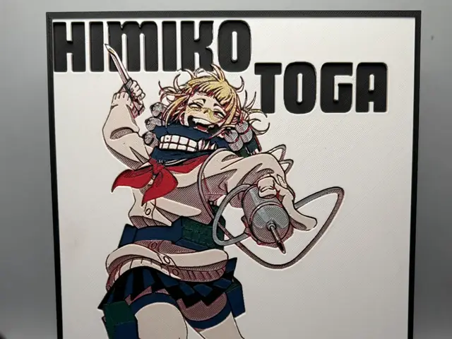 HueForge model: My Hero Academia Hueforge - Toga by MonkeyForge 3D