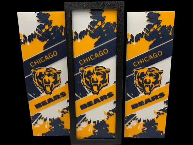 HueForge model: Chicago Bears 50mm x 150mm Bookmark by MythicHue's