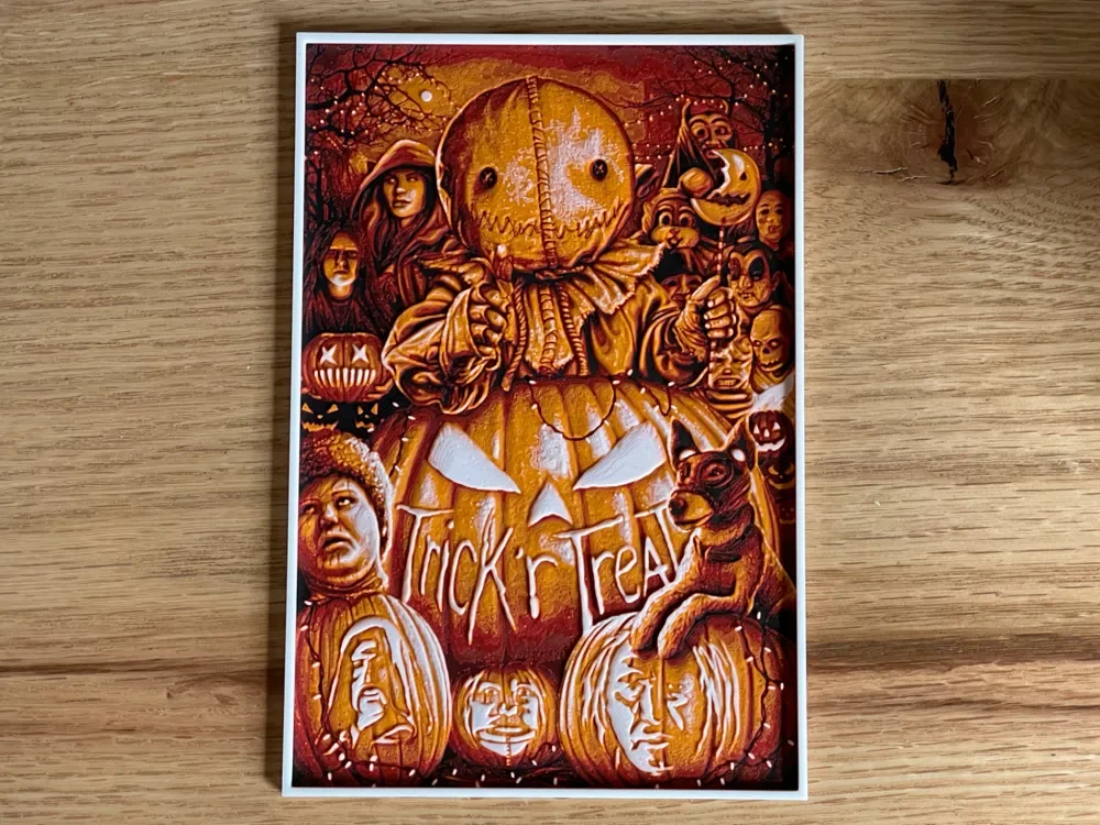 Trick 'R Treat (2007) Hueforge Movie Poster by NiiON HueForge model: Trick 'R Treat (2007) Hueforge Movie Poster by NiiON