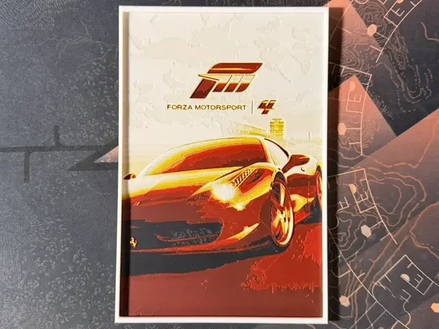 HueForge model: Forza Motorsport 4 - HueForge Game by ZorPrime7