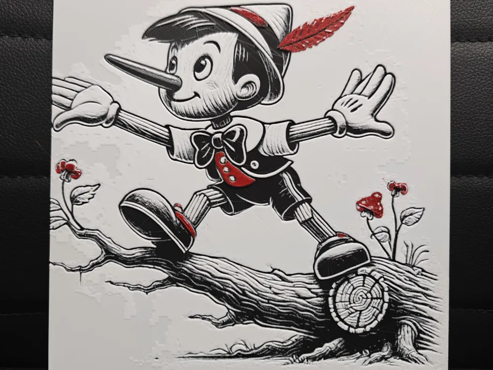 Pinocchio by TheHueforgeLady HueForge model: Pinocchio by TheHueforgeLady