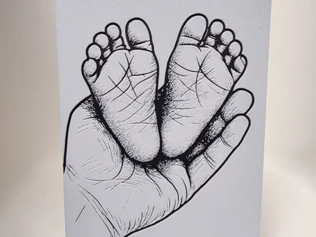 HueForge model: Baby Feet Hueforge by Morganja