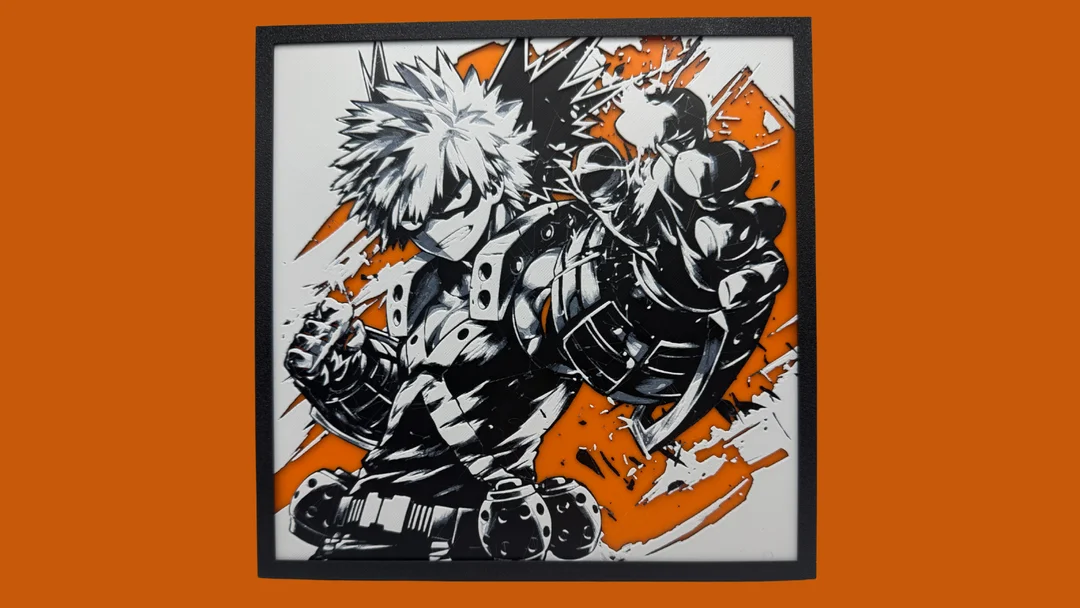 Katsuki Bakugo - My Hero Academia Hueforge by Canadian Gamer HueForge model: Katsuki Bakugo - My Hero Academia Hueforge by Canadian Gamer