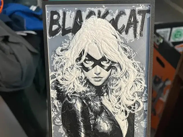 HueForge model: Black Cat V3 Hueforge by Advancedtechworldwide