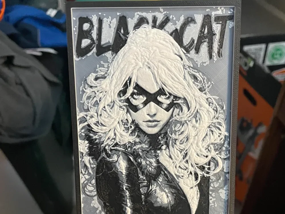 Black Cat V3 Hueforge by Advancedtechworldwide HueForge model: Black Cat V3 Hueforge by Advancedtechworldwide