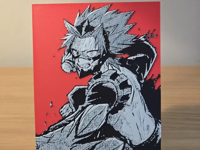 HueForge model: Hueforge - My Hero Academia - Eijiro Kirishima 1 by FxD | Function-X-Design