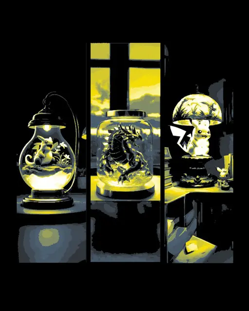 HueForge model: Fan Art of Pokemon - What do you do after catching them?  Put them in a Jar ?  - Set of Bookmarks by BooneCo3d