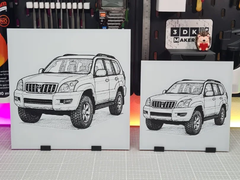 Toyota Prado – Hueforge – 3 Colors by Montoya Maker HueForge model: Toyota Prado – Hueforge – 3 Colors by Montoya Maker
