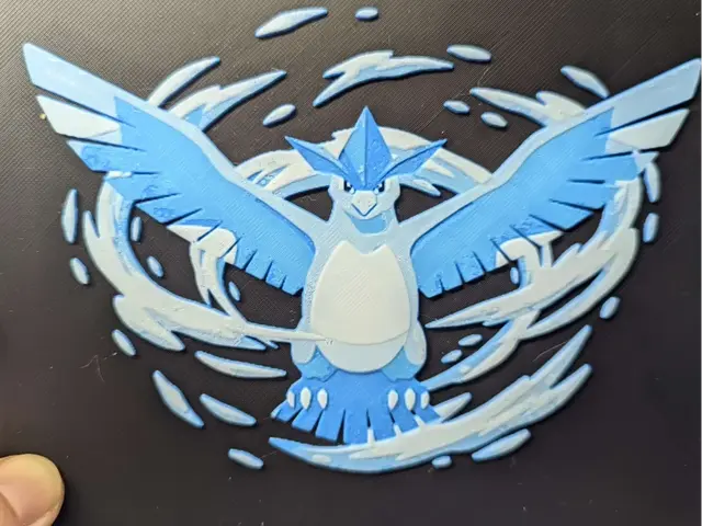 HueForge model: Hueforge artikodin Articuno by ZombiePaint3D