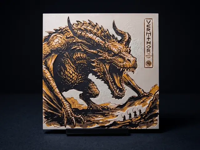 HueForge model: Vermithor, the Bronze Fury - Hueforge Wall Art by LED