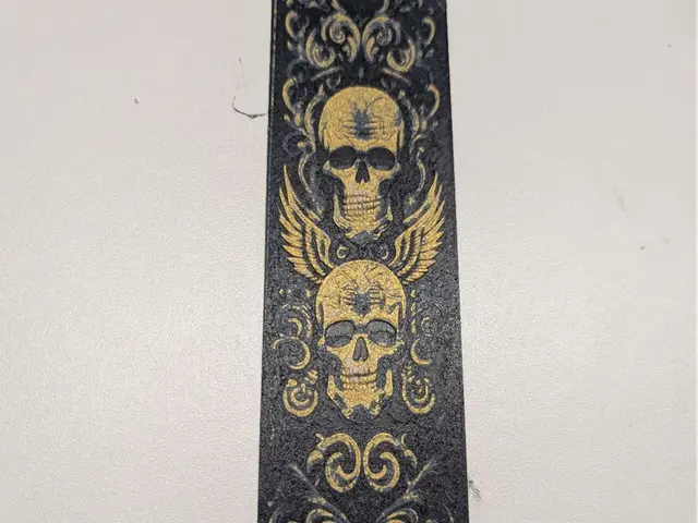 HueForge model: Winged skull bookmark by ZombiePaint3D