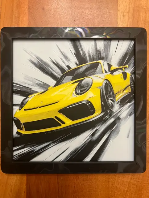 HueForge model: Porsche 911 by JustBe 3D Printing