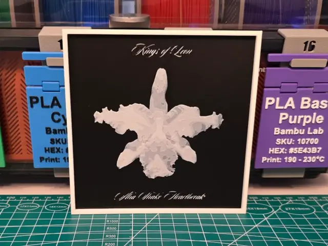 HueForge model: Kings of Leon "Aha Shake Heartbreak" Album Art by Lumpy3D