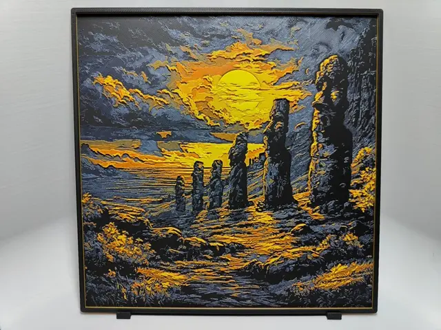 Easter Island Sunset - Hueforge