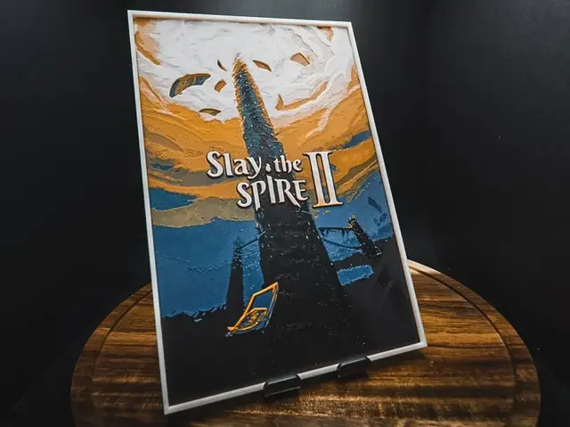HueForge model: Slay the Spire 2 (Game Poster - HueForge) by HugheCraft